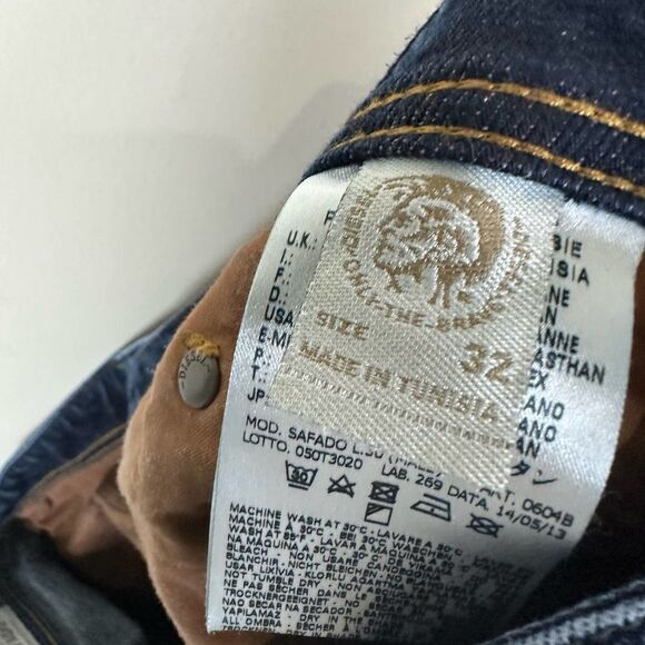 Diesel Dark Blue Safado‎ Jeans Men’s 32 x 30 Read - Picture 8 of 14